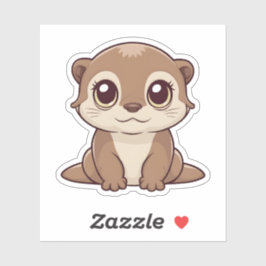 Schattigee Kawaii Otter Schattige Animal Fun Art Sticker