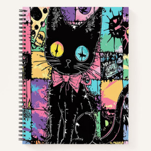 Schattigee Kawaii Pastel Gothic Patchwork Creepy C Notitieboek