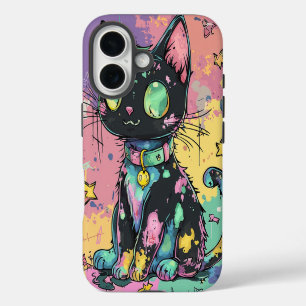 Schattigee Kawaii Pastel Gothic Patchwork Gothic C iPhone 16 Hoesje