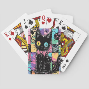 Schattigee Kawaii Pastel Gothic Patchwork Gothic C Pokerkaarten