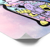 Schattigee Kawaii Pastel Gothic Patchwork Gothic C Poster (Hoek)