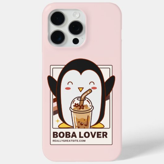 Schattigee Kawaii Penguin Boba Lover Case-Mate iPhone Case (Achterkant)
