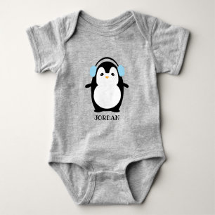Schattigee Kawaii Pinguïn Illustratie Gepersonalis Romper
