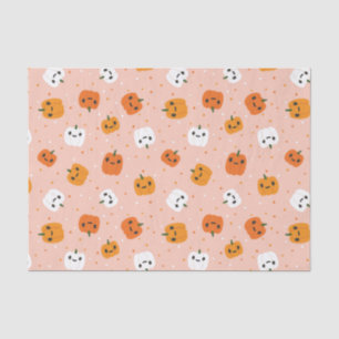 Schattigee Kawaii pompoen gezichten patroon Tissuepapier