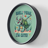 Schattigee Kawaii Schildpad met Grappige Pun Ocean (Hoek)