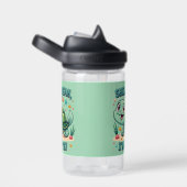 Schattigee Kawaii Schildpad met Grappige Pun Ocean Waterfles (Rechts)