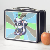 Schattigee Kawaii Skunk met Bubble Tea Gepersonali (In situ)