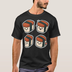 Schattigee Kawaii Spam Musubi Schattige Hawaiiaans T-shirt