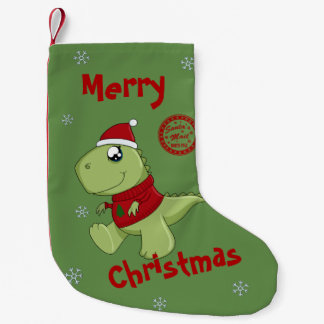 Schattigee Kawaii T-Rex - Kerstmis Kleine Kerstsok
