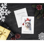 Schattigee kerst Alpaca, op maat Kaart