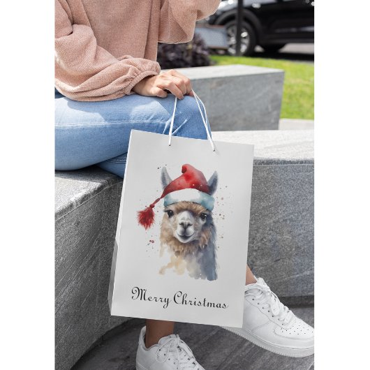 Schattigee kerst Alpaca, op maat Medium Cadeauzakje