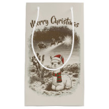 Schattigee kerst Alpaca + Santa + rendier slee -