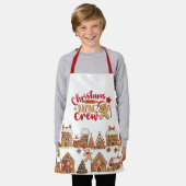 Schattigee Kerst Bakken Crew Gingerbread Man Huize Schort (Gedragen)