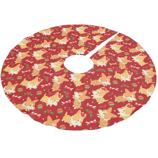 Schattigee kerst Corgis Kerstboom Rok (Gekanteld)