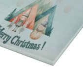 Schattigee kerst decoratieve snijplank (Hoek)