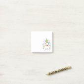 Schattigee kerst dier vrienden | Kerst Feestdagen Post-it® Notes (Op bureau)