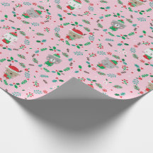 Schattigee kerst dierlijke kransen roze