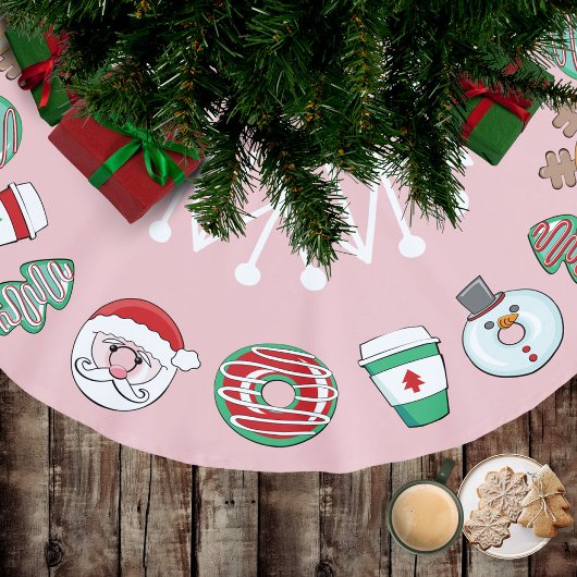 Schattigee kerst Donuts & Coffee I Snowflake I Pin Kerstboom Rok