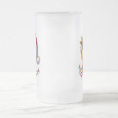 Schattigee Kerst Eend Cartoon Santa-68362 Matglas Bierpul (Center)