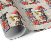 Schattigee Kerst Elf Feestbrief U Cadeaupapier (Rol Hoek)