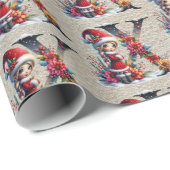 Schattigee Kerst Elf Feestbrief X Cadeaupapier (Rol Hoek)