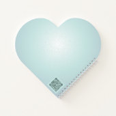 Schattigee kerst elf hartvormig notitieboek (Achterkant)