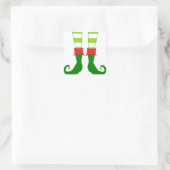 Schattigee kerst elf voeten vierkante sticker (Tas)