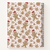 Schattigee Kerst Gingerbread Man Recept Kookboek Notitieboek (Achterkant)