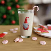 Schattigee Kerst Gnome Monogram Vakantieglas Glas