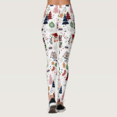 Schattigee Kerst Gnome Sleigh de hele dag Leggings (Achterkant)