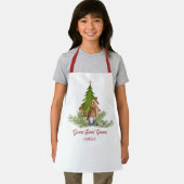 Schattigee Kerst Gnome Sweet Gnome Personaliseer K Schort (Insitu)