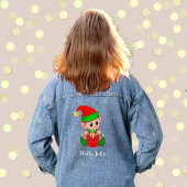 Schattigee kerst groene rode elf denim jacket