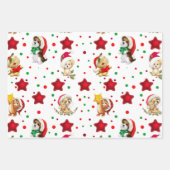 Schattigee Kerst Huisdier Wrapping Papier Bladen Inpakpapier Vel (Voorkant)