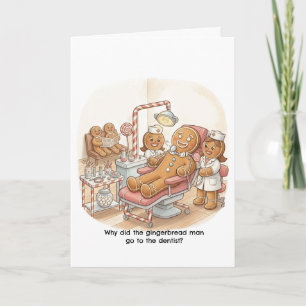 Schattigee kerst Kaart voor parodontist / tandarts
