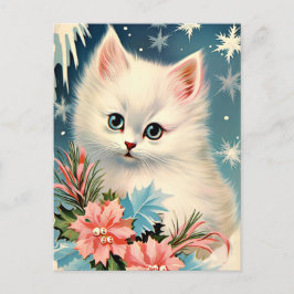 Schattigee Kerst  Kitten Briefkaart | Schattig