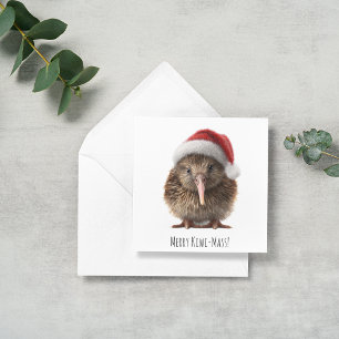 Schattigee kerst kiwi, op maat kaart
