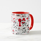 Schattigee Kerst Koe Bull Mok (Voorkant rechts)