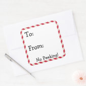 Schattigee Kerst Label Stickers (Envelop)