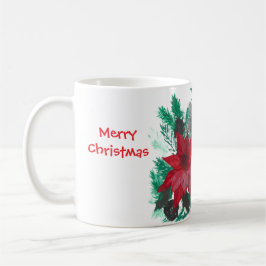 Schattigee kerst Poinsettia Pup Coffee Tea Cup Koffiemok