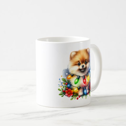 Schattigee Kerst Pommerse Mok (Voorkant rechts)