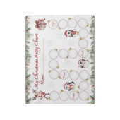 Schattigee Kerst Potty Training Chart Notitieblok (Gedraaid)