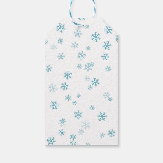 Schattigee kerst sneeuwman cadeau Label Cadeaulabel (Achterkant)