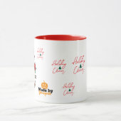 Schattigee kerst spook Mok | Vakantie Gingerbread (Midden)