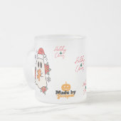 Schattigee kerst spook Mok | Vakantie Gingerbread  (Voorkant links)