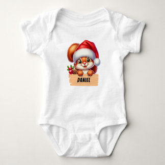 Schattigee Kerst Squerril Custom Baby Bodysuit