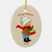 Schattigee Kerst Tot Boy met Drum Ornament (Voorkant)