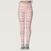 Schattigee kerst trui gebreide vakantie New Years Leggings (Voorkant)