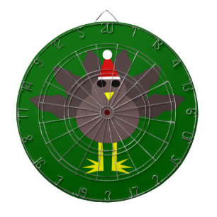 Schattigee Kerst Turkije Dart Board Dartbord