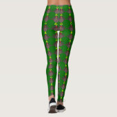 Schattigee Kerst Turkije Leggings (Achterkant)