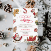 Schattigee Kerst Vakantie Cookie Exchange Party Kaart